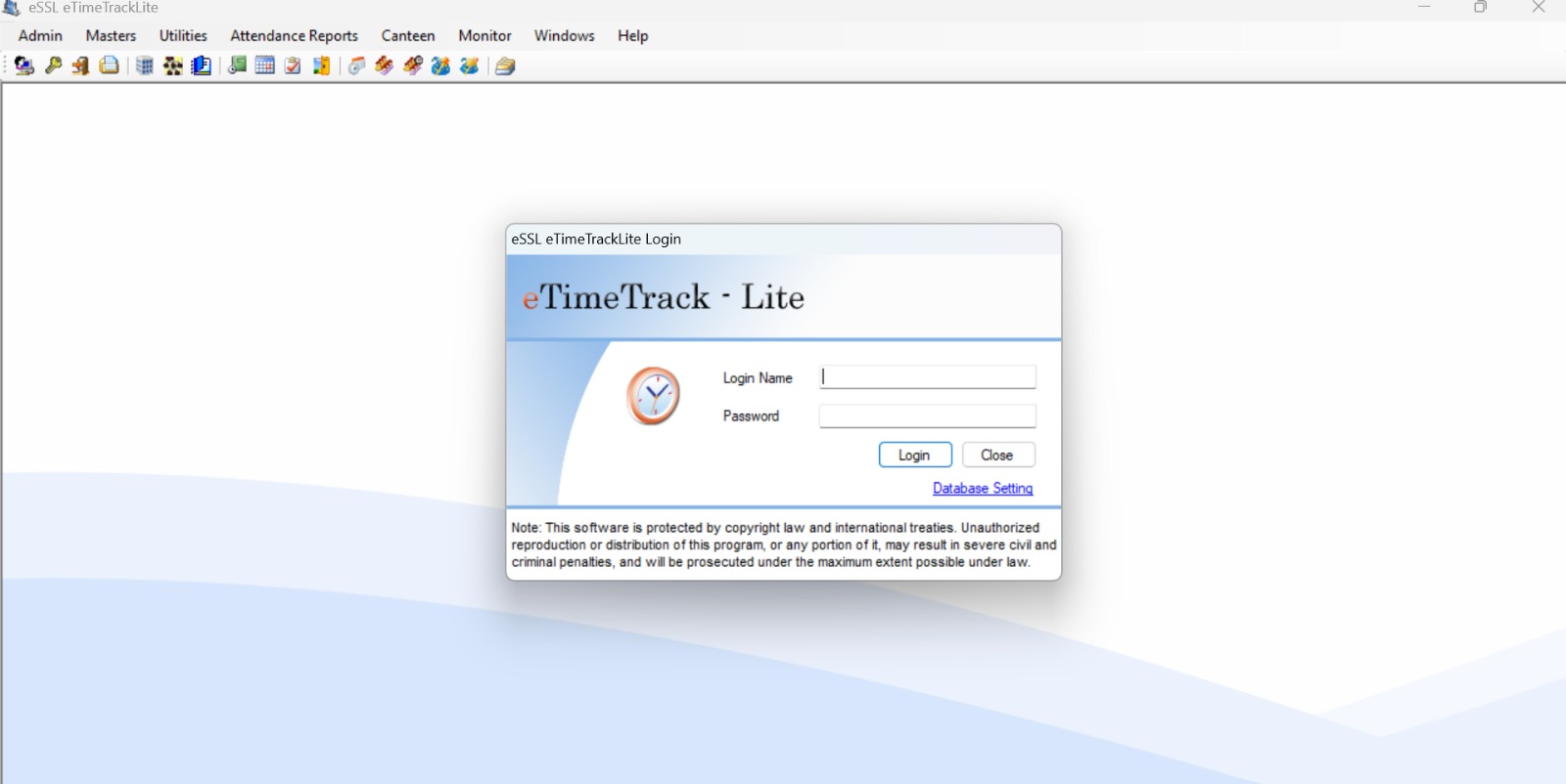 e-Time Tracklite Desktop and Web Software